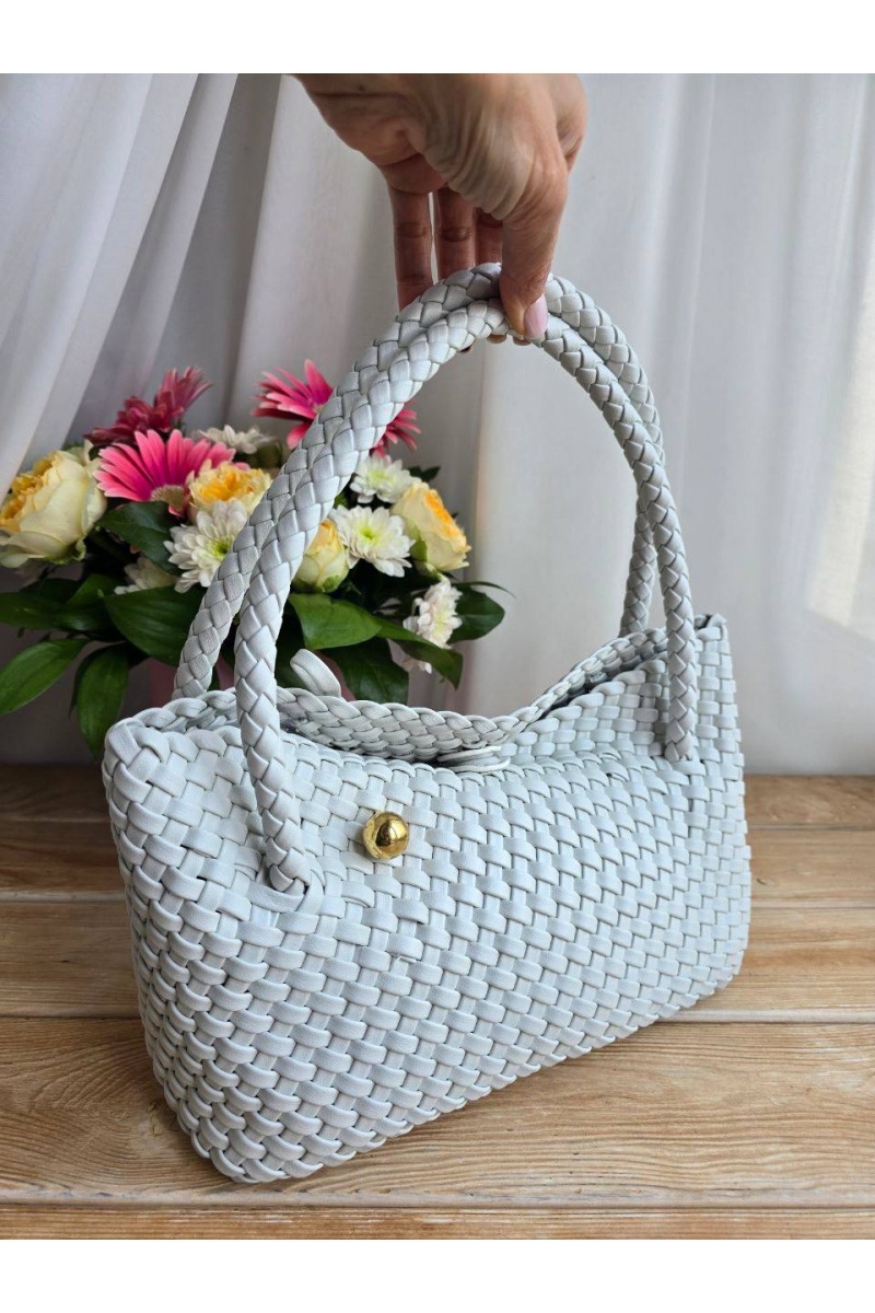 Bottega Veneta Кожаная сумка intrecciato 30x14 см