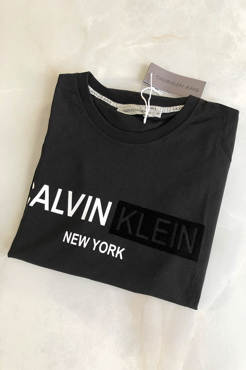 Calvin Klein Мужская чёрная футболка New York