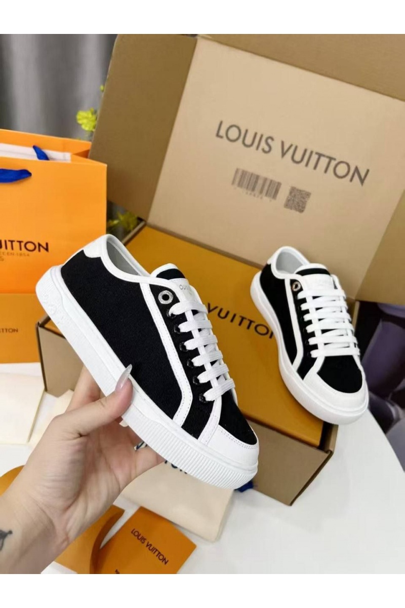 Lоuis Vuittоn Женские комбинированные кеды Premium - Black