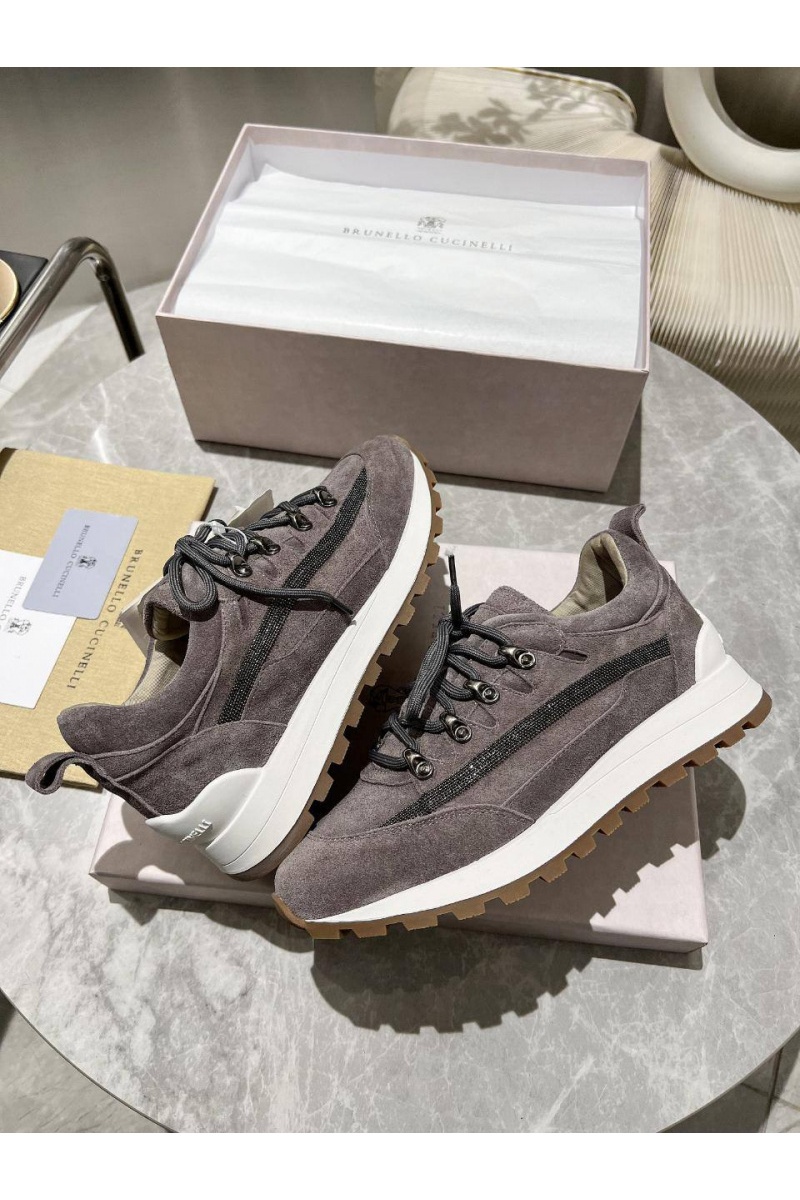 Designer Женские замшевые кроссовки Monili Premium - Grey