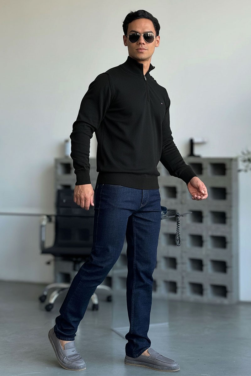 Tommy Hilfiger Кофта чёрного цвета quarter-zip