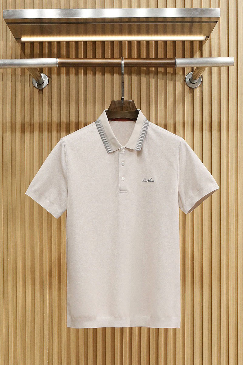 Loro Piana Мужское бежевое поло premium