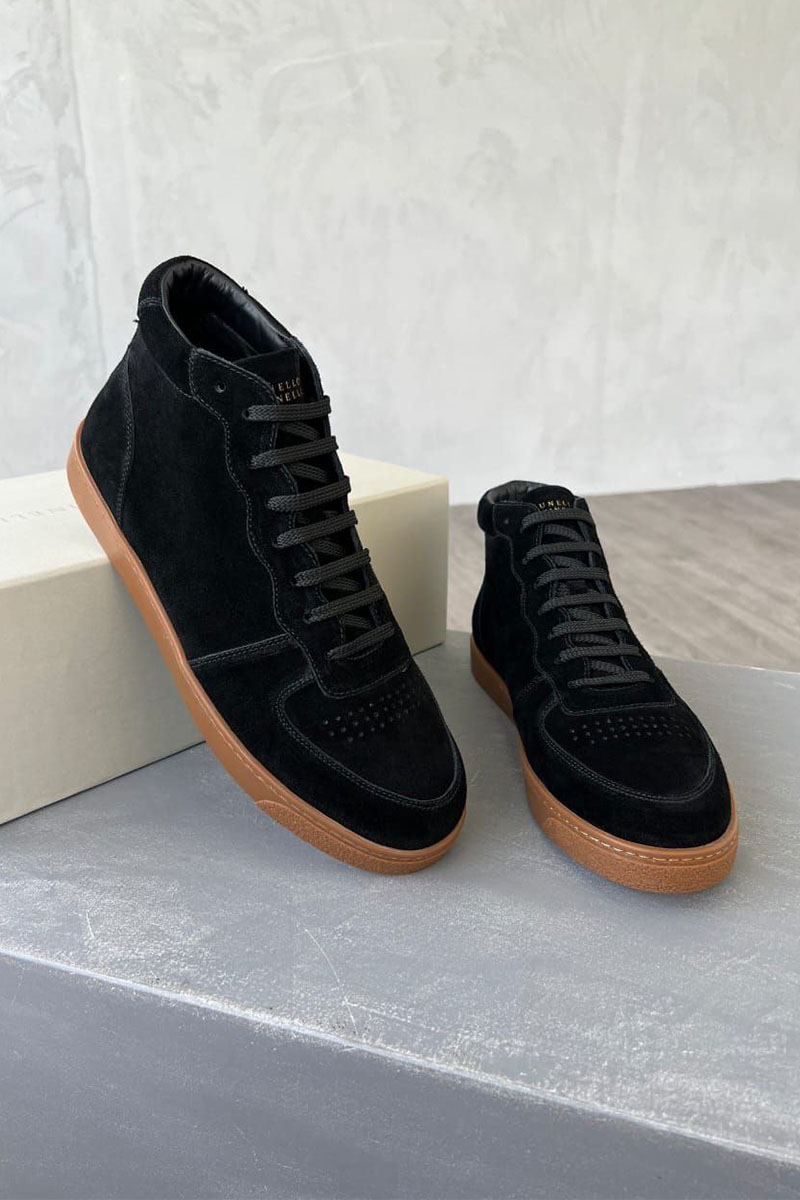 Designer Чёрные замшевые кроссовки 