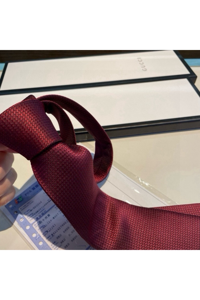 Gucci Галстук premium 146x7 см - Burgundy 