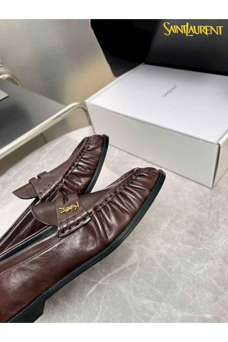 Yves Saint Laurent Женские кожаные лоферы premium