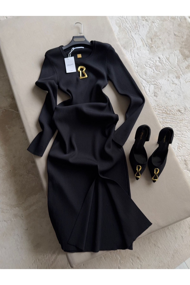 Schiaparelli Женское чёрное платье 