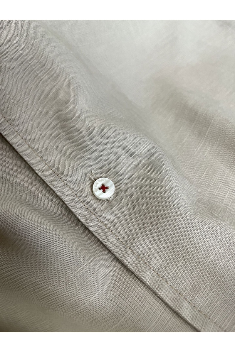 Loro Piana Мужская бежевая рубашка premium