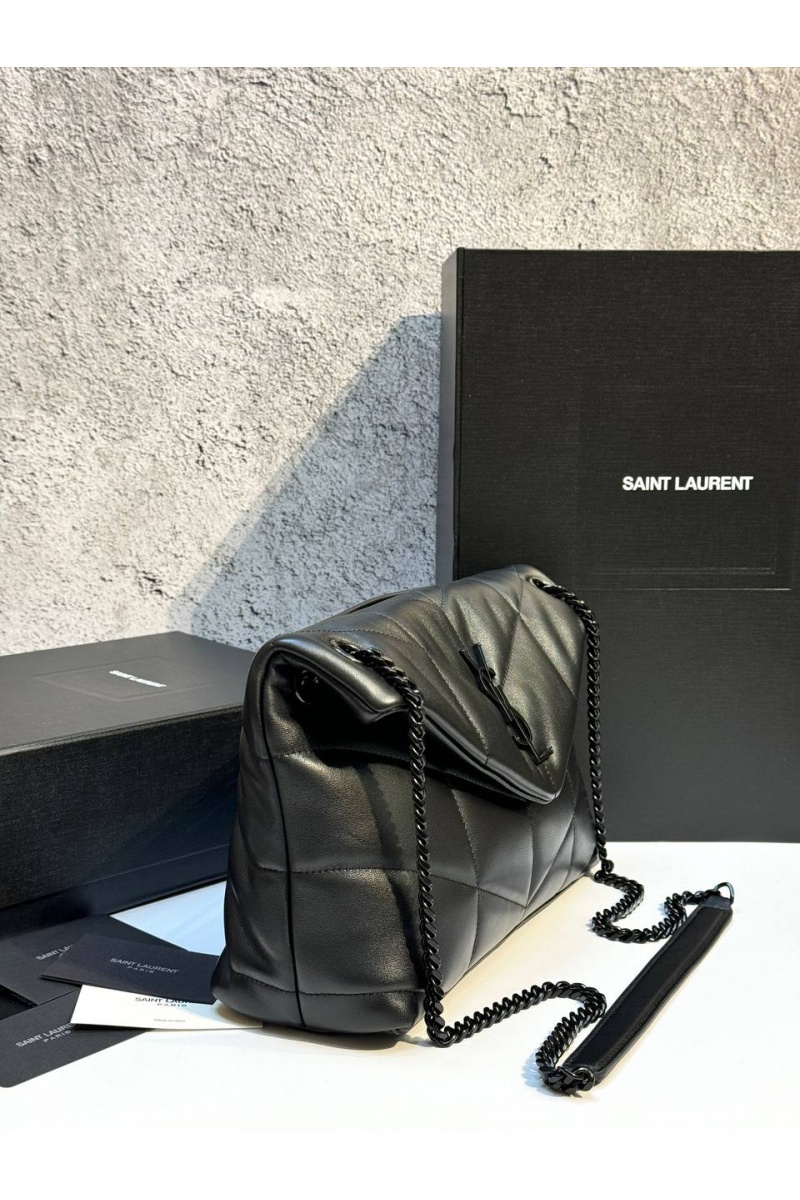 Yves Saint Laurent Кожаная сумка LouLou premium 28x17x9 см