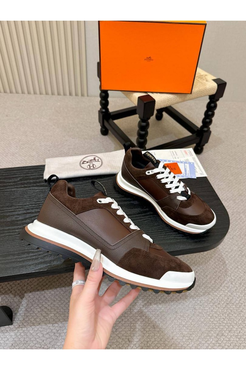 Hermes Мужские кроссовки Leader - Brown