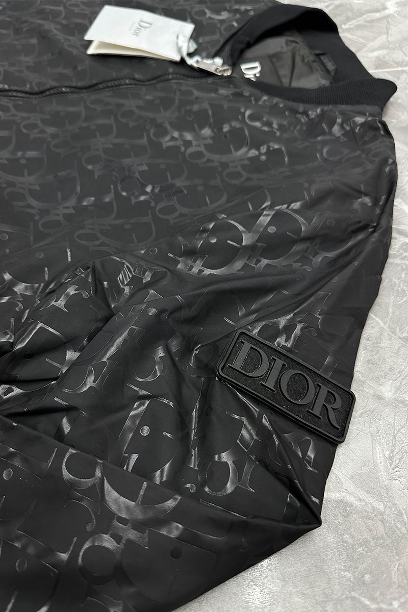Dior Мужской чёрный бомбер monogram