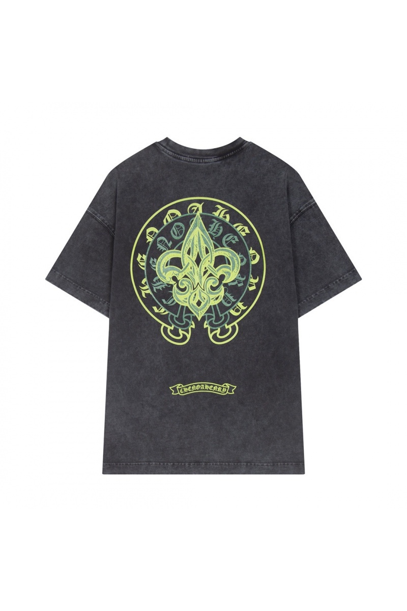 Designer Clothing Серая оверсайз футболка Gothic logo 