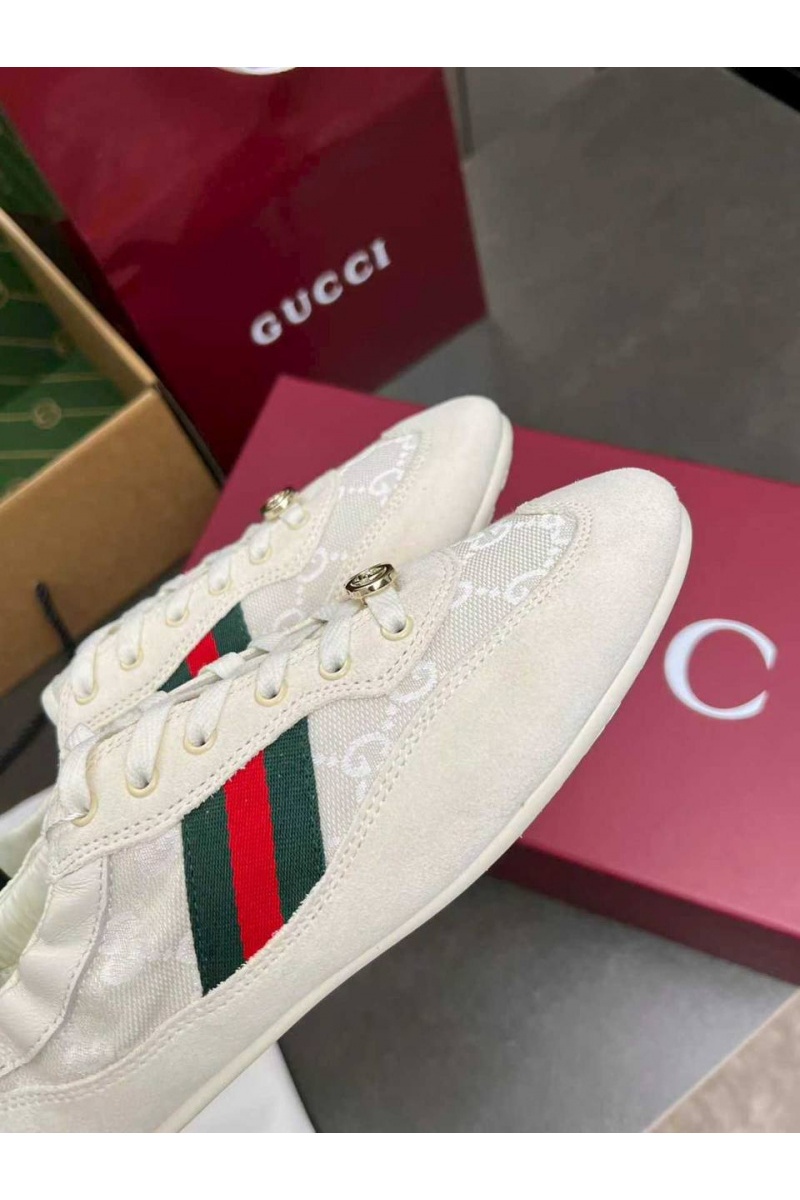 Gucci Женские кроссовки GG Shift premium