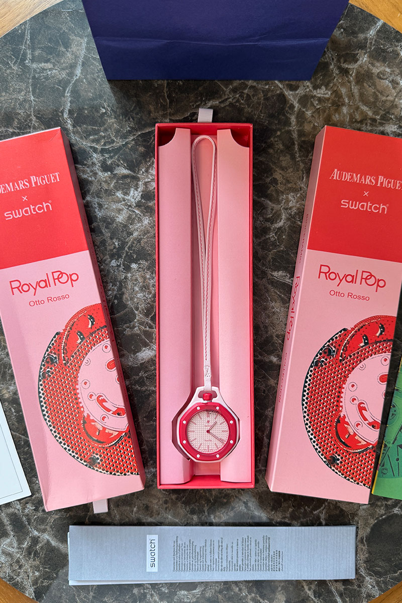 Designer Clothing Часы Audemars Piguet × Swatch Royal Pop Otto Rosso premium 