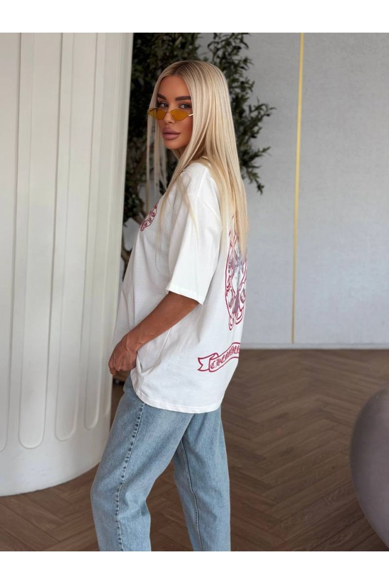 Chrome Hearts Женская оверсайз футболка premium