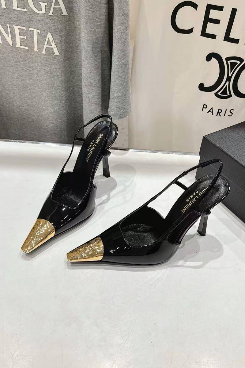 Yves Saint Laurent Женские кожаные туфли premium