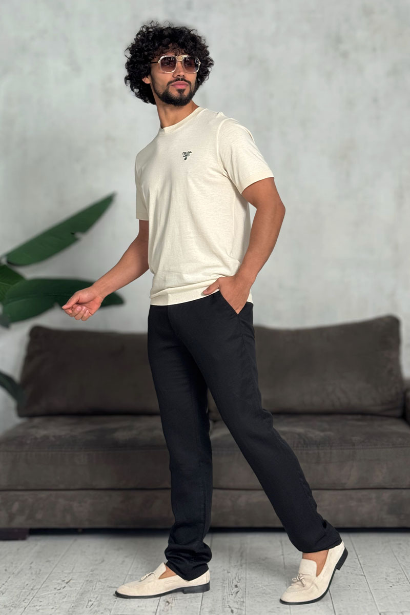 Loro Piana Мужские брюки чёрного цвета 