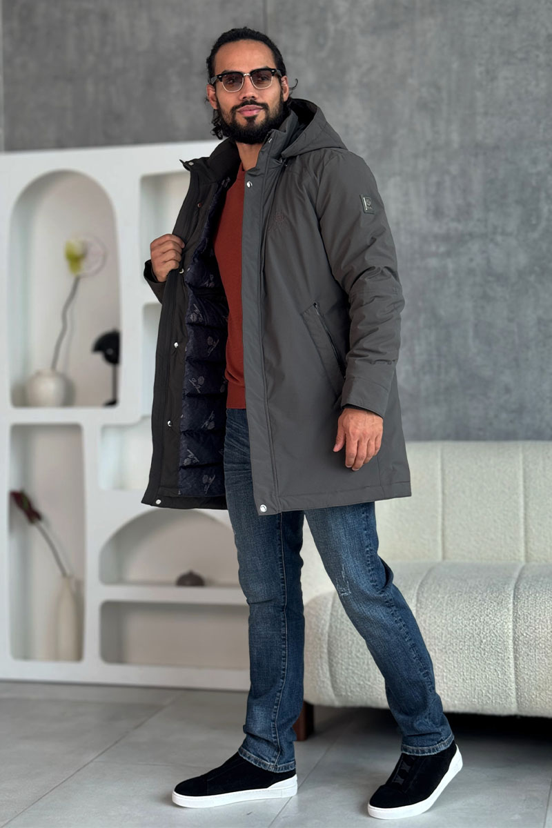 Loro Piana Мужская парка цвета хаки