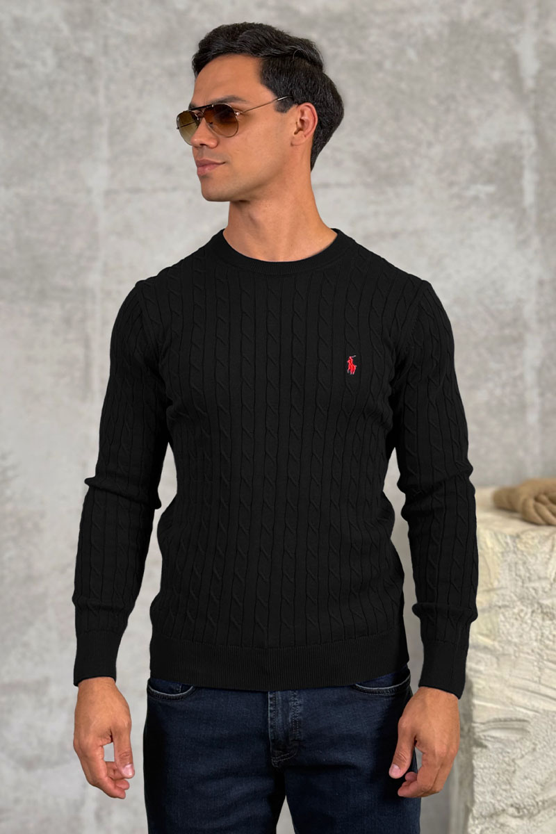 Polo Ralph Lauren Мужской джемпер cable-knit - Black