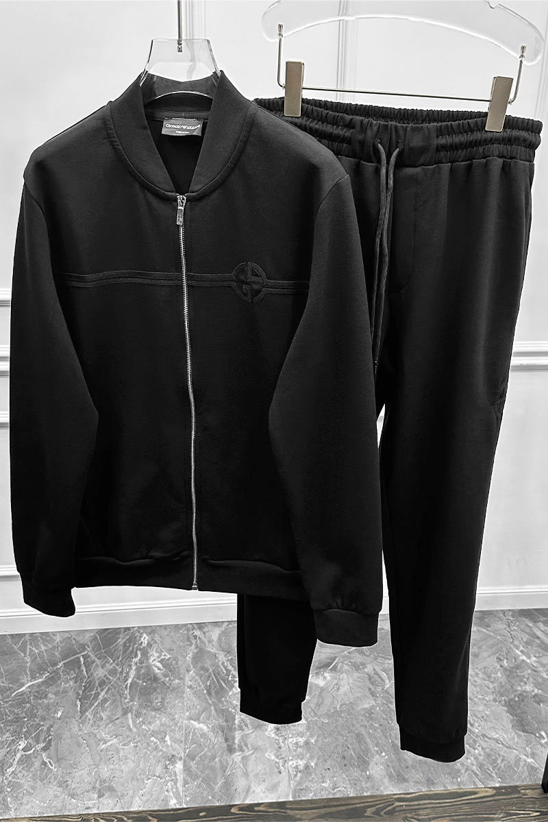 Emporio Armani EA7 Чёрная кофта на молнии 