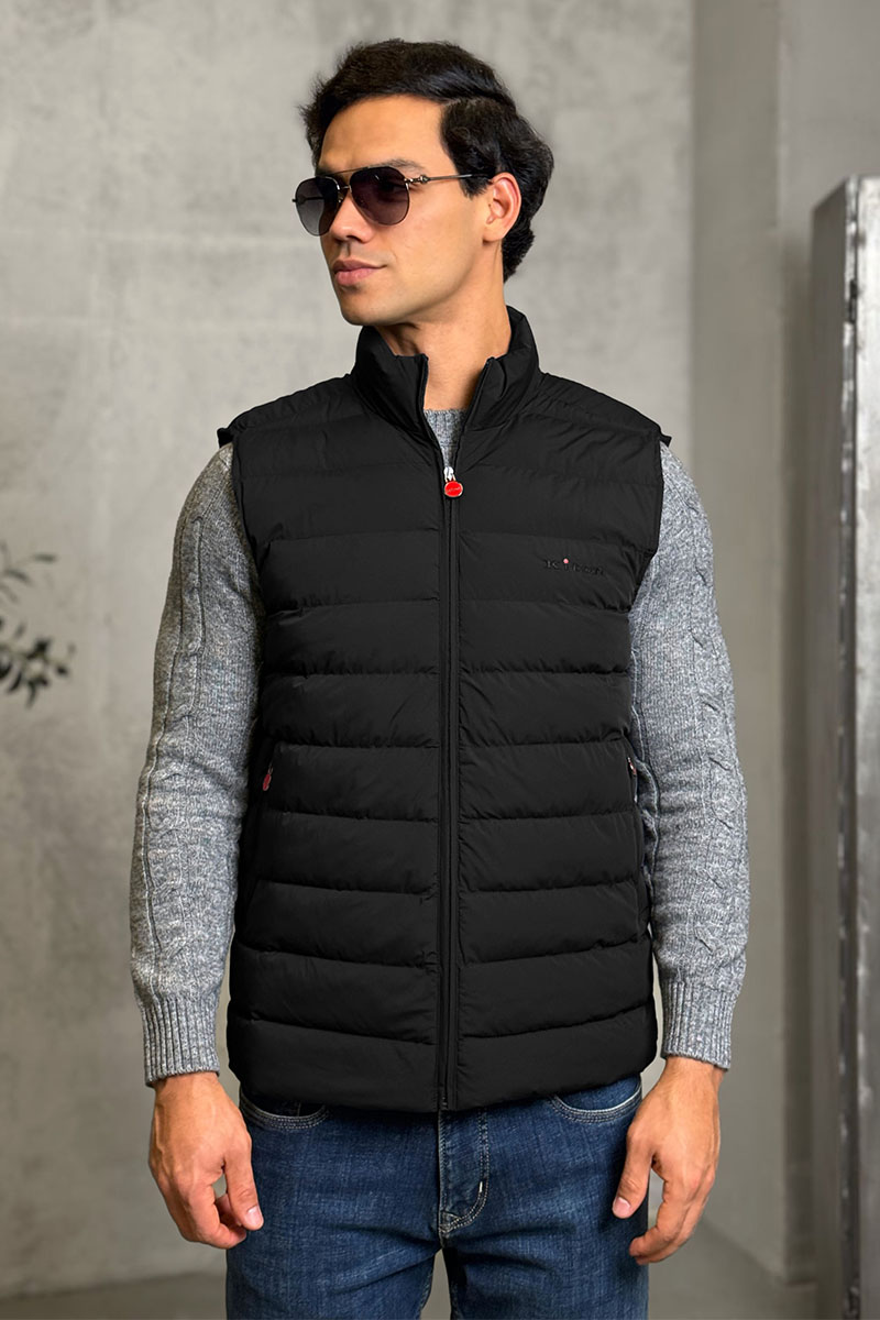Kiton Мужской чёрный жилет 