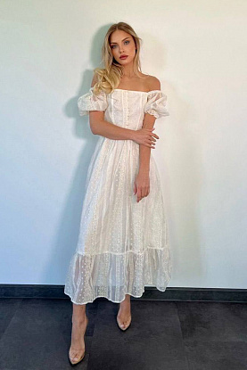 Женское белое платье Zimmermann 