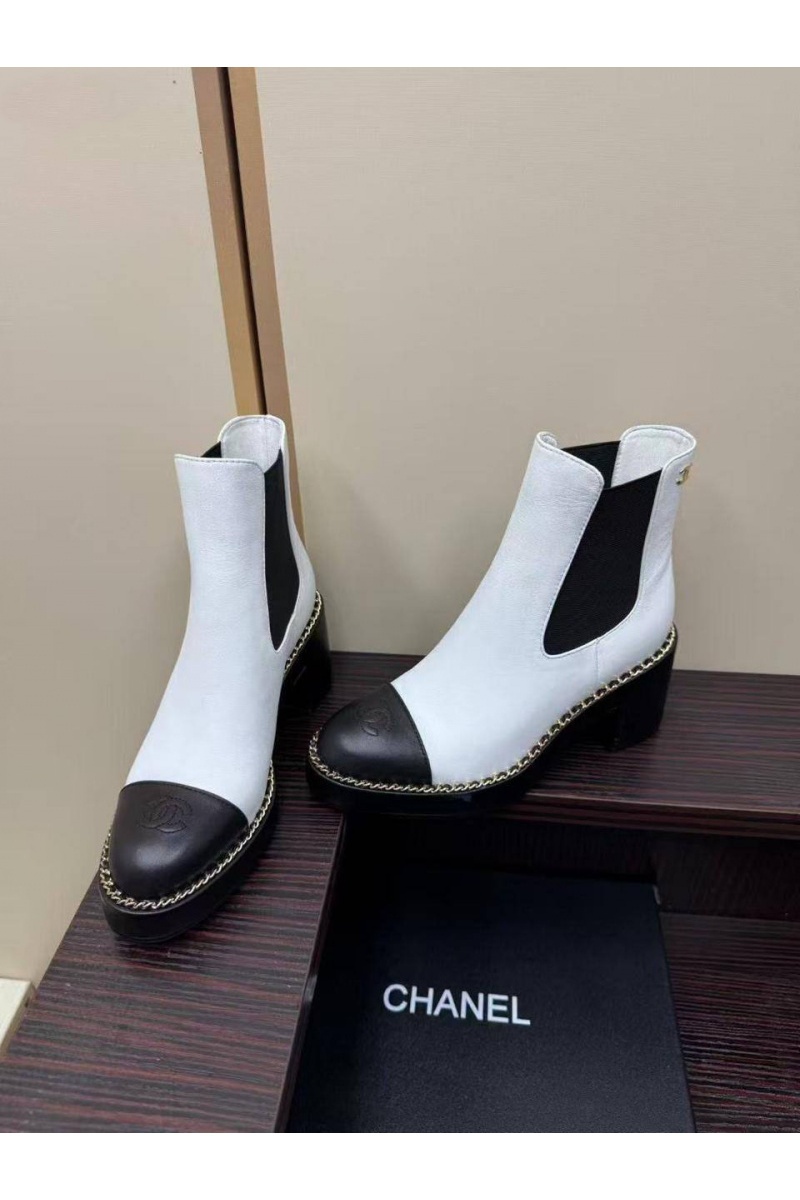Chаnеl Женские кожаные сапоги 