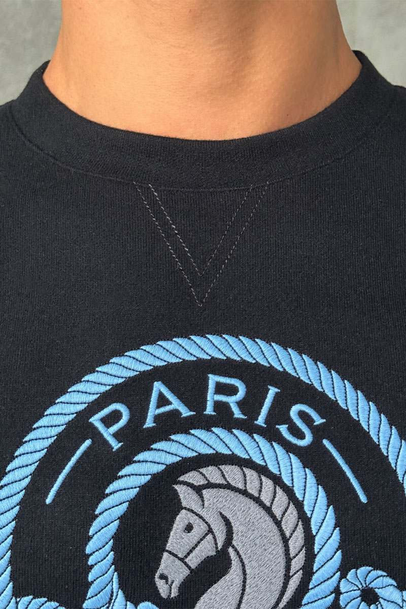 Hermes Мужской свитшот чёрного цвета 