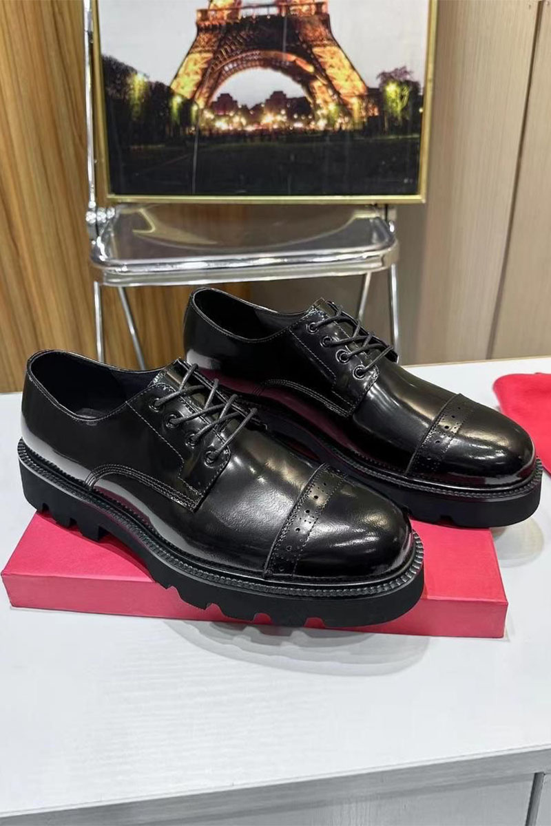 Salvatore Ferragamo Мужские кожаные ботинки 