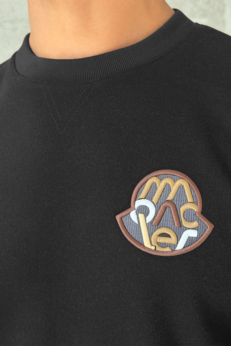 Moncler Мужской свитшот logo-patch - Grey
