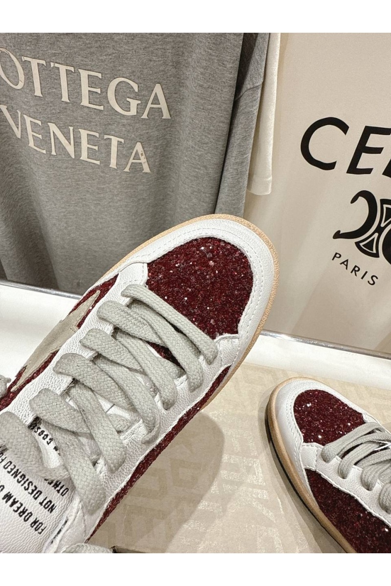 Designer Clothing Женские кожаные кроссовки Golden Goose Super Star premium