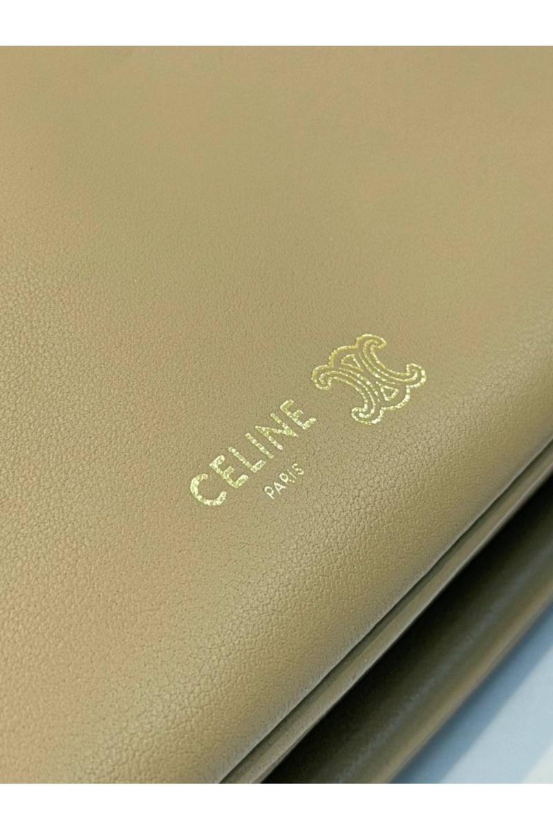 Celine Кожаная сумка Trio Flap premium 22.5x13x3.5 см