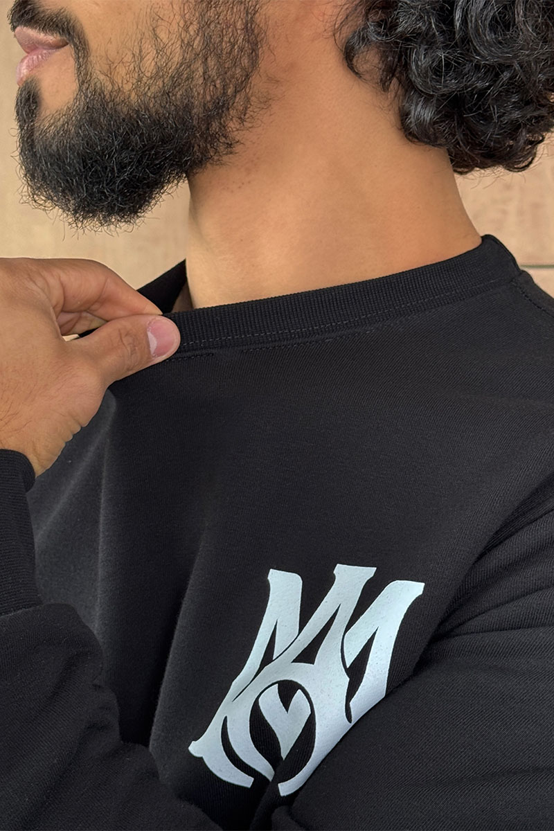 Amiri Чёрный мужской свитшот M.A. Core logo-print