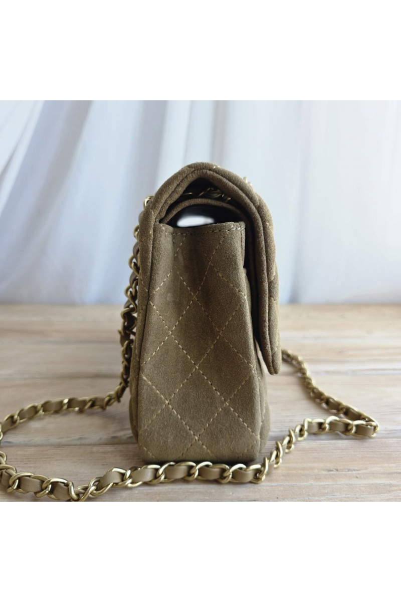 Chаnеl Замшевая сумка Classic Double Flap 25x14 см