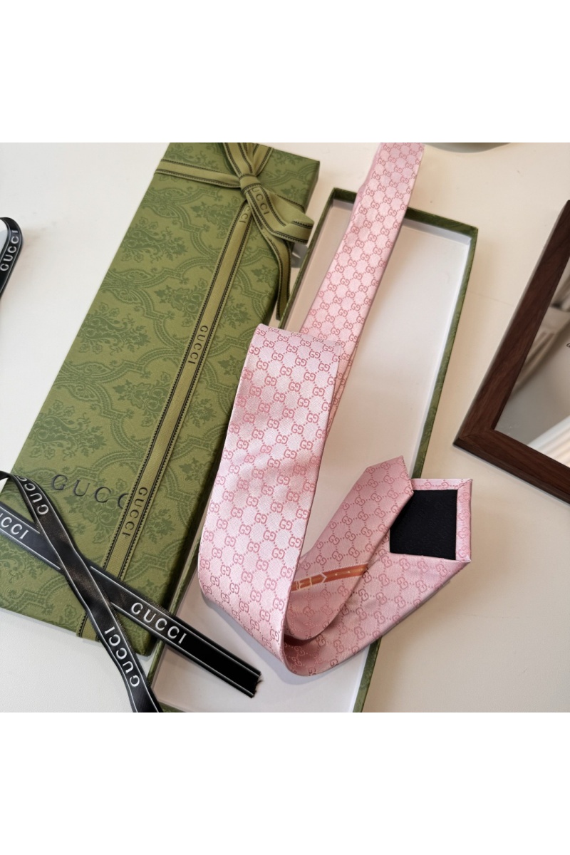 Gucci Галстук GG Monogram premium 146x7 см - Pink