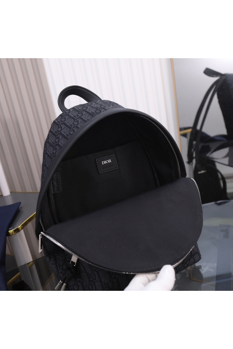 Dior Текстильный рюкзак Oblique Premium 37x26x15 см