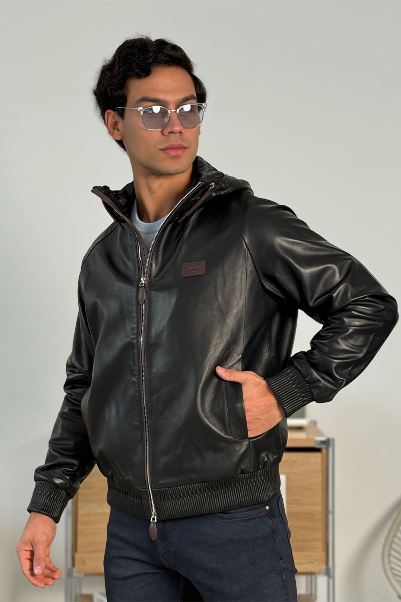 Designer Clothing Мужская кожаная куртка Berluti Premium