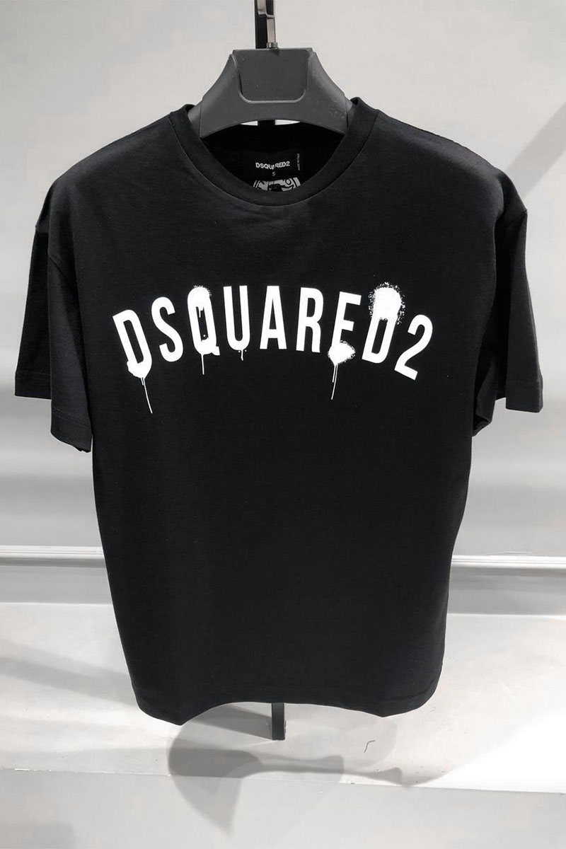 Dsquared2 Чёрная оверсайз футболка