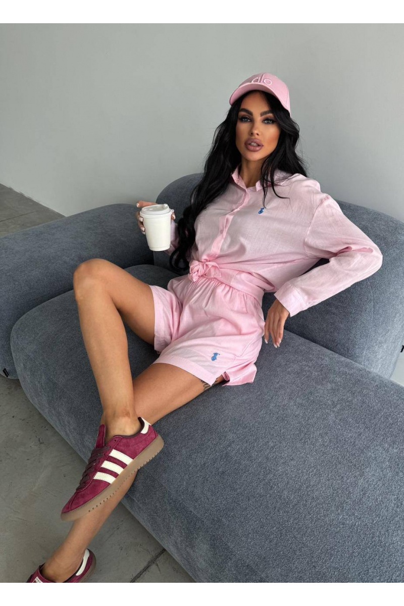 Polo Ralph Lauren Женский розовый костюм premium