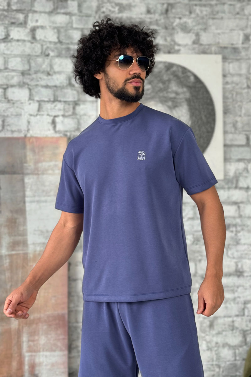 Designer Мужская синяя футболка 