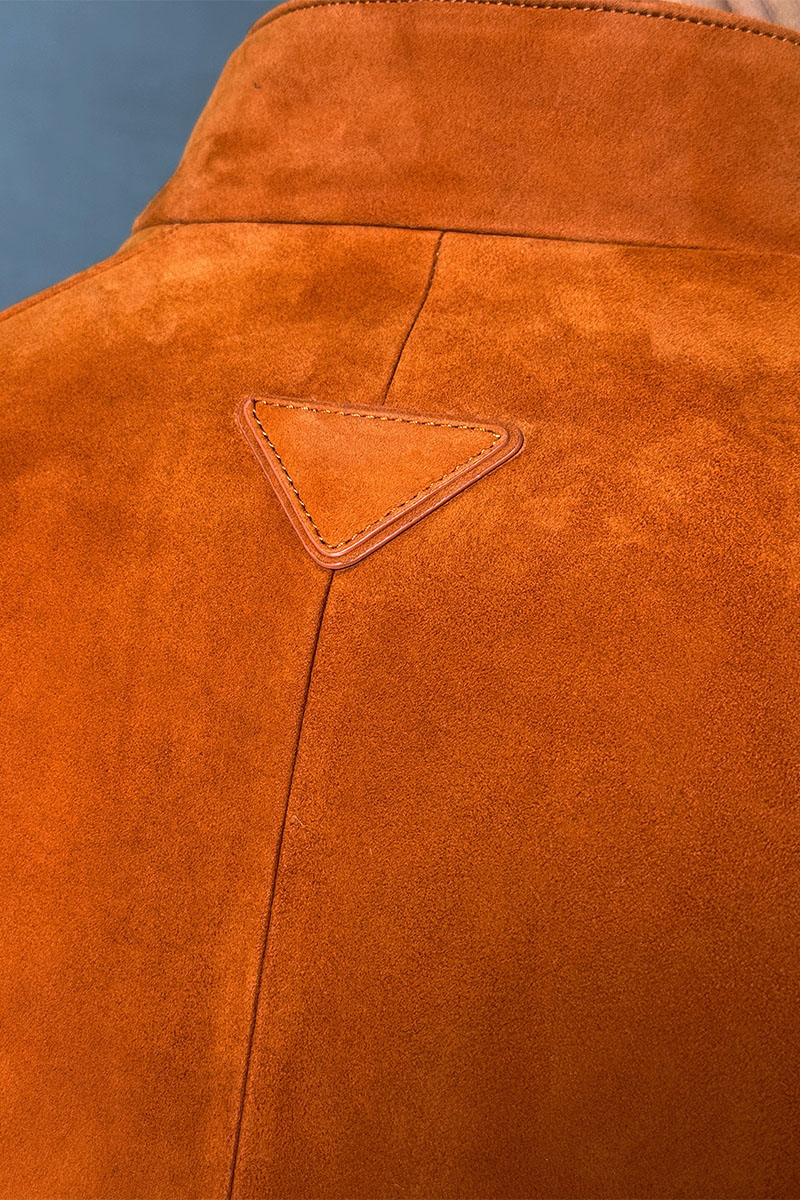 Prada Мужская кожаная куртка premium