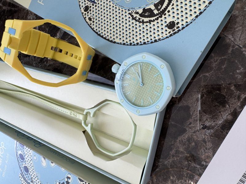 Designer Clothing Часы Audemars Piguet × Swatch Royal Pop Blaue Acht premium 