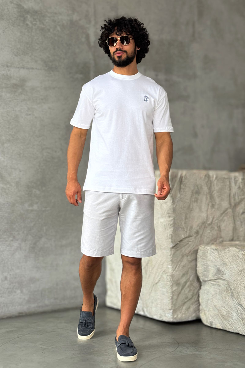 Designer Мужская белая футболка 