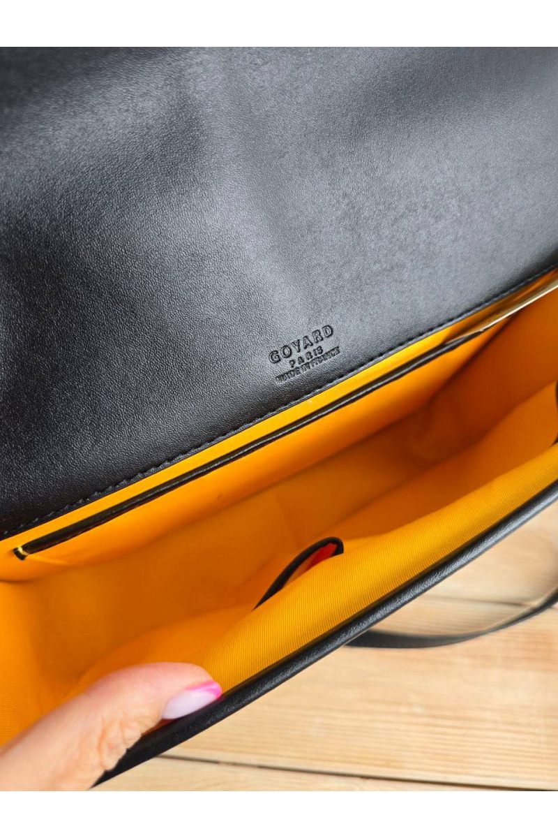 Designer Clothing Кожаная сумка Goyard Belvedere MM 27x21 см