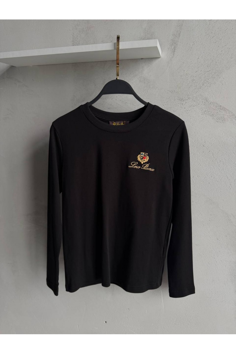 Loro Piana Чёрный женский лонгслив premium