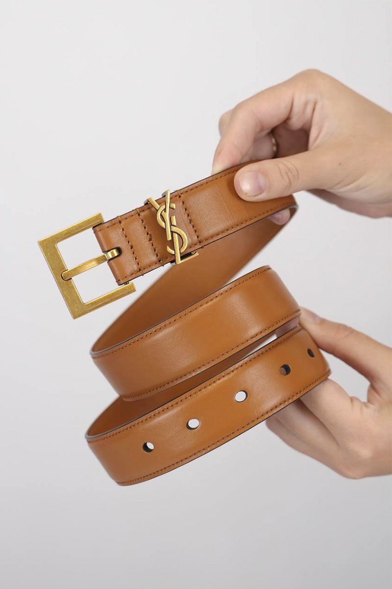 Yves Saint Laurent Кожаный ремень (ширина 3 см, длина 80 / 85 см)