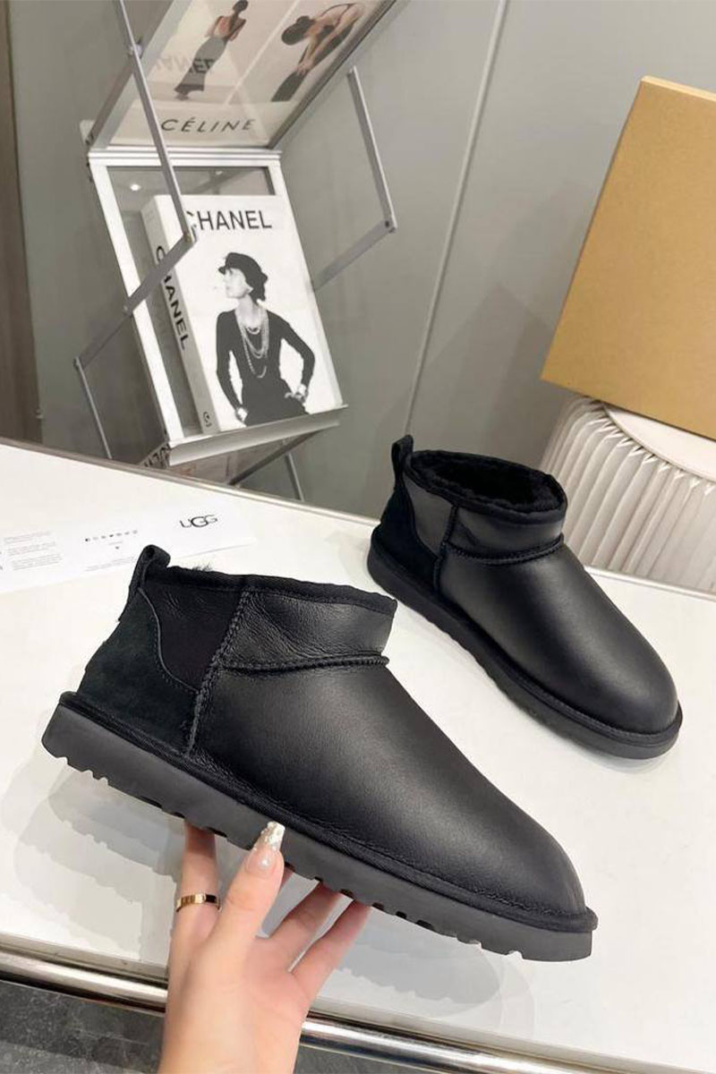 UGG Мужские чёрные ботинки Classic