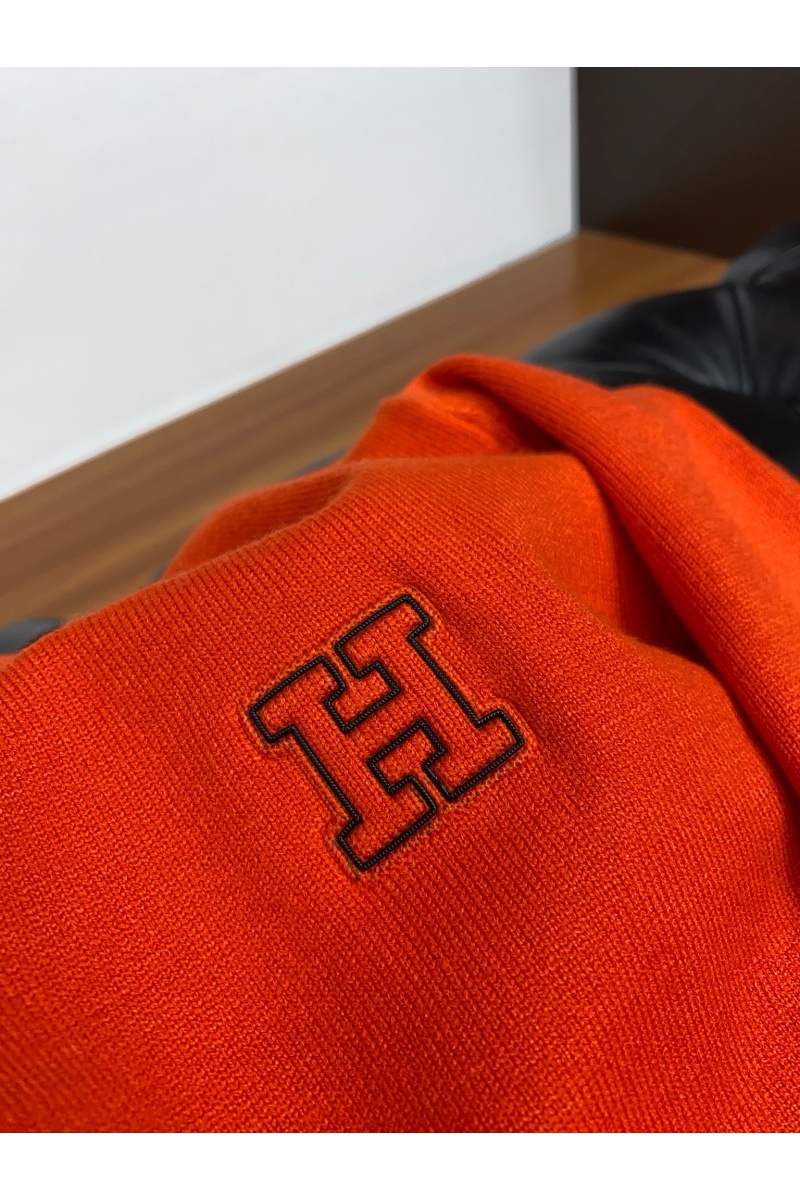 Hermes Мужская оранжевая водолазка Premium 
