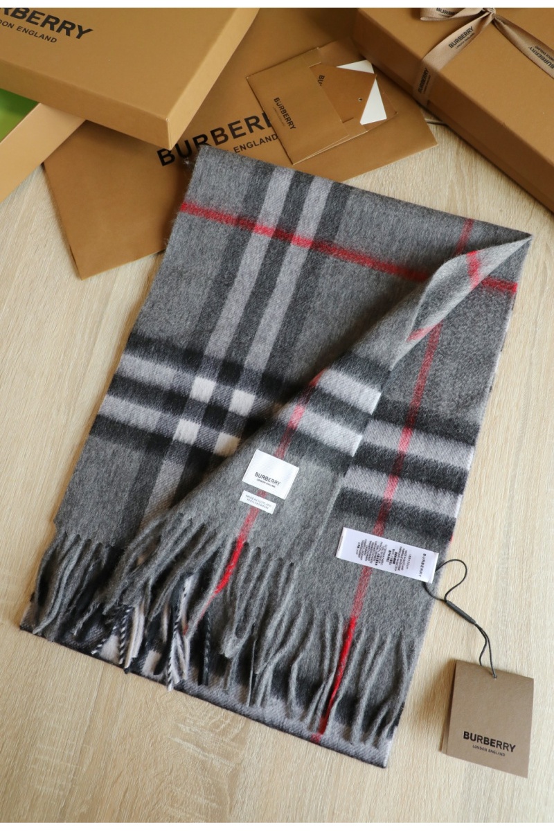 Burberry Шарф Check premium 168x30 см - Grey