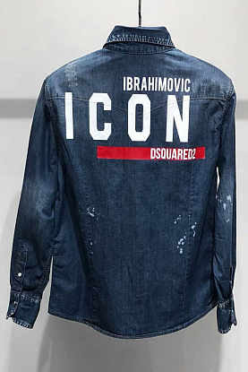 Джинсовая рубашка Ibrahimovic "ICON"