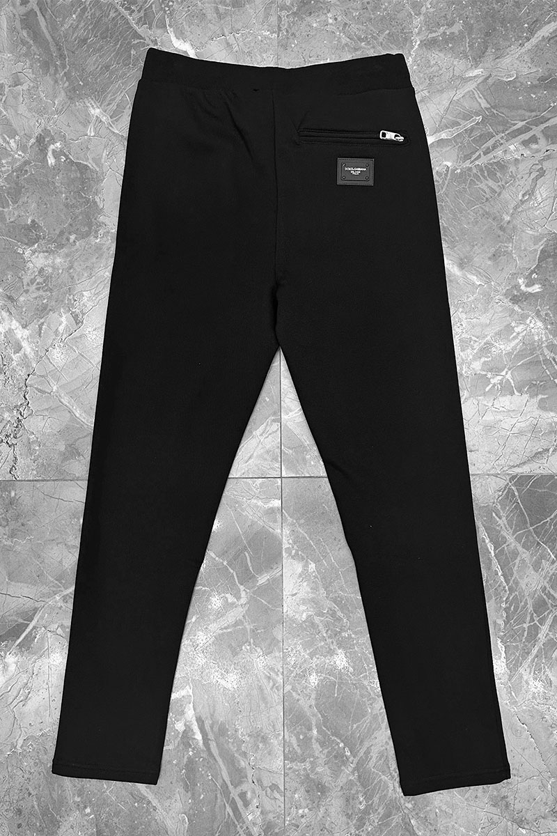 Dоlсе & Gаbbаnа Мужские чёрные штаны logo plaque